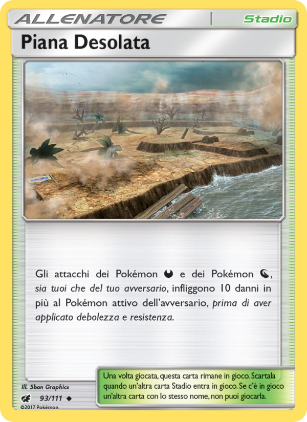 Piana Desolata 093/124 — Crimson Invasion (Italian Pokémon TCG card)