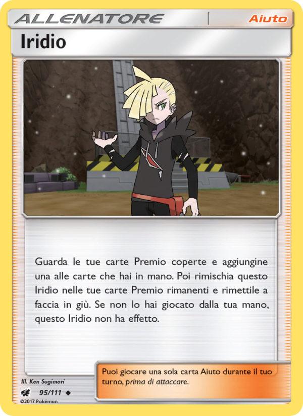 Iridio 095/124 — Crimson Invasion (Italian Pokémon TCG card)