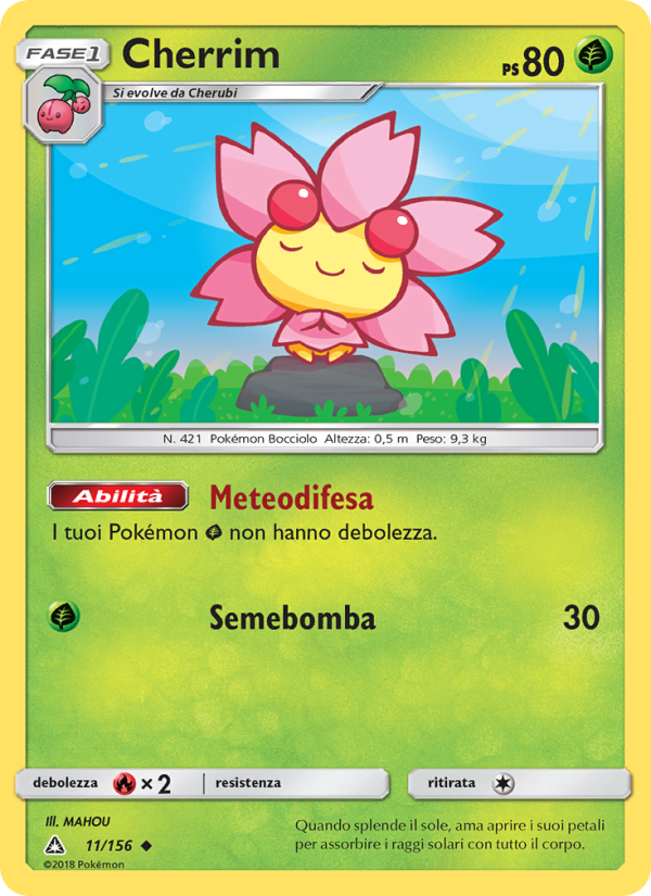Cherrim 011/173 — Ultra Prism (Italian Pokémon TCG card)