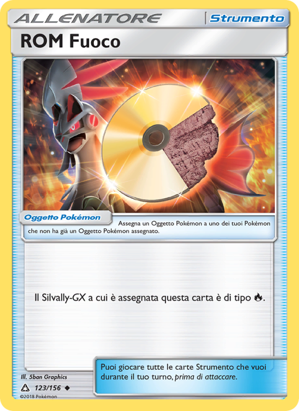 ROM Fuoco 123/173 — Ultra Prism (Italian Pokémon TCG card)
