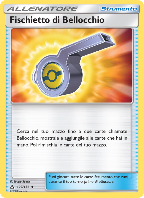 Fischietto di Bellocchio 127/173 — Ultra Prism (Italian Pokémon TCG card)