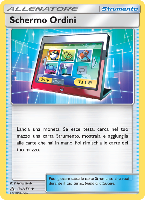 Schermo Ordini 131/173 — Ultra Prism (Italian Pokémon TCG card)