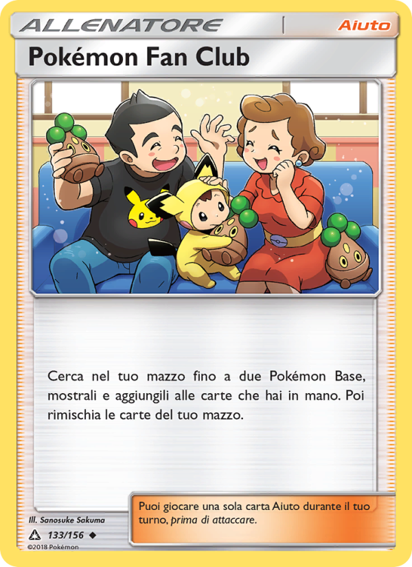 Pokémon Fan Club 133/173 — Ultra Prism (Italian Pokémon TCG card)