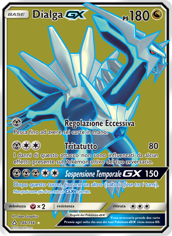 Dialga GX 146/173 — Ultra Prism (Italian Pokémon TCG card)