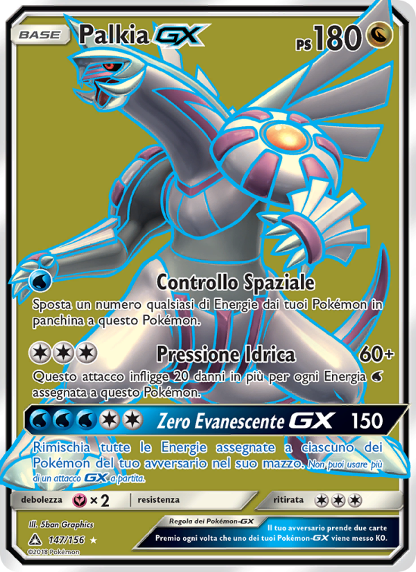 Palkia GX 147/173 — Ultra Prism (Italian Pokémon TCG card)