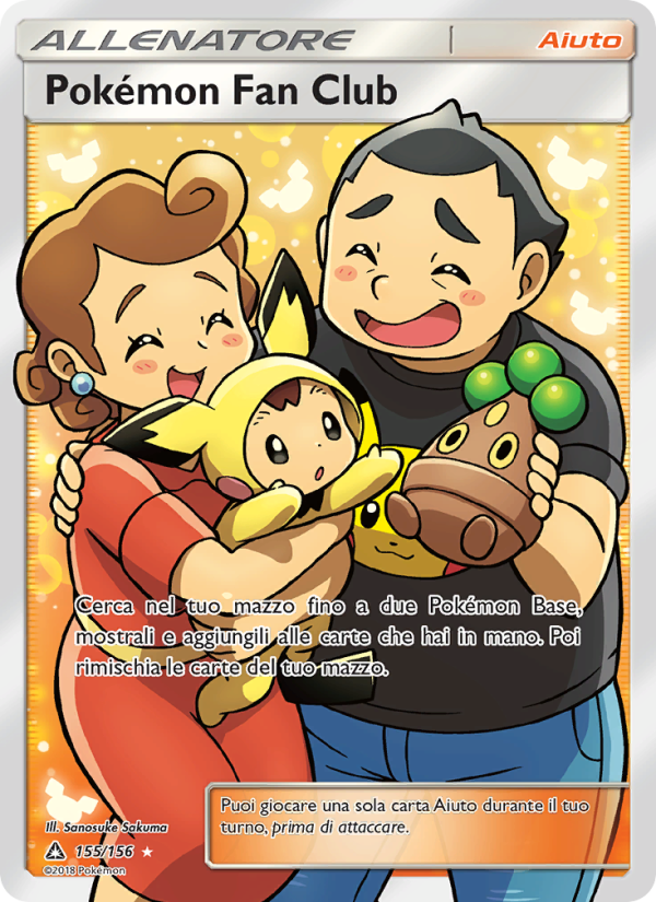 Pokémon Fan Club 155/173 — Ultra Prism (Italian Pokémon TCG card)