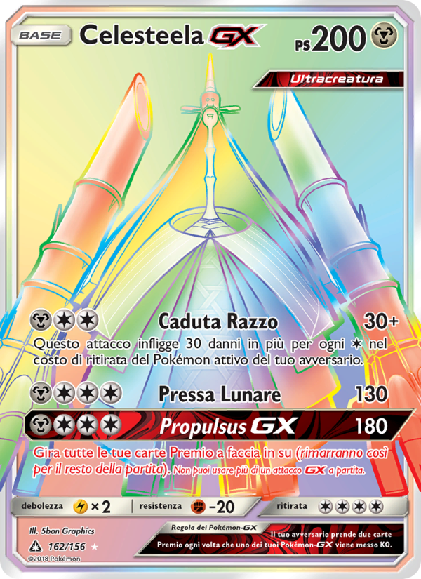 Celesteela GX 162/173 — Ultra Prism (Italian Pokémon TCG card)