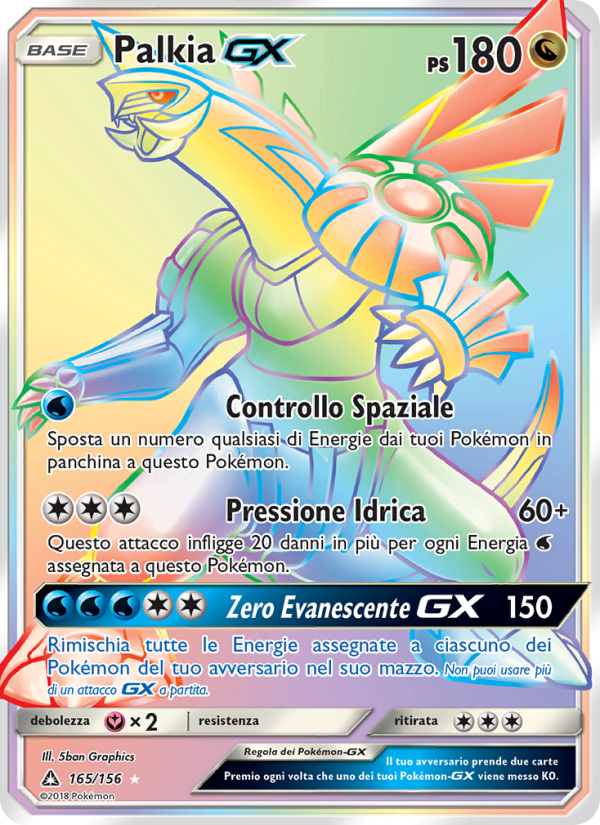 Palkia GX 165/173 — Ultra Prism (Italian Pokémon TCG card)