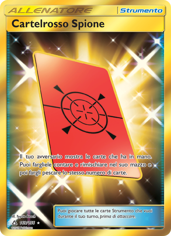 Cartelrosso Spione 169/173 — Ultra Prism (Italian Pokémon TCG card)
