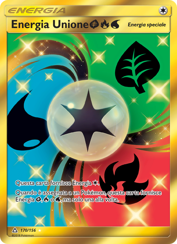Energia Unione GrassFireWater 170/173 — Ultra Prism (Italian Pokémon TCG card)