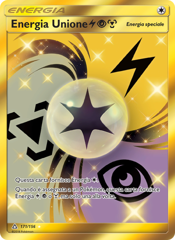 Energia Unione LightningPsychicMetal 171/173 — Ultra Prism (Italian Pokémon TCG card)