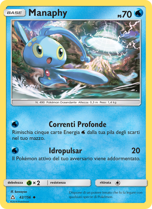 Manaphy 042/173 — Ultra Prism (Italian Pokémon TCG card)