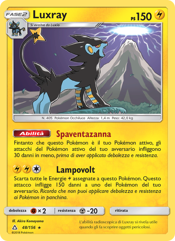 Luxray 048/173 — Ultra Prism (Italian Pokémon TCG card)