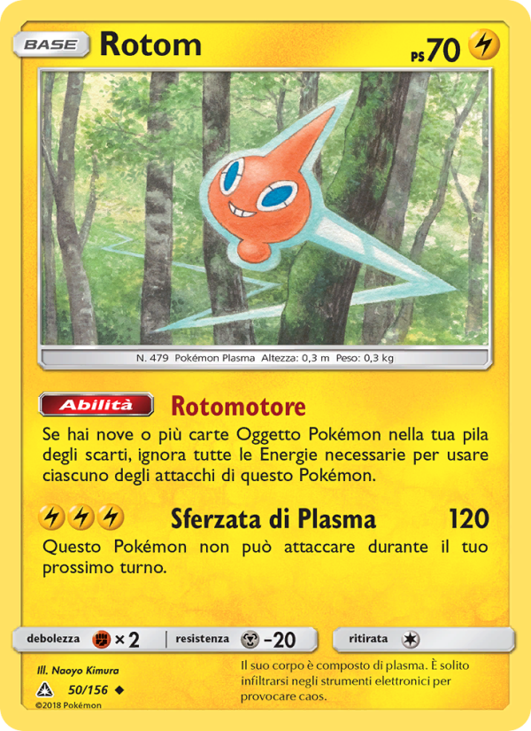 Rotom 050/173 — Ultra Prism (Italian Pokémon TCG card)