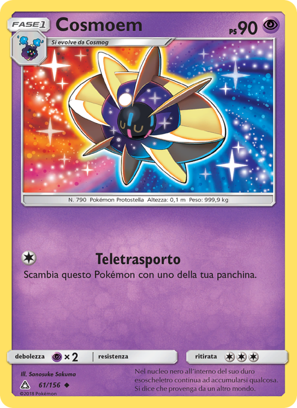 Cosmoem 061/173 — Ultra Prism (Italian Pokémon TCG card)