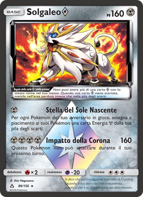 Solgaleo ◇ 089/173 — Ultra Prism (Italian Pokémon TCG card)