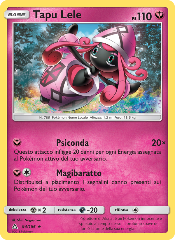 Tapu Lele 094/173 — Ultra Prism (Italian Pokémon TCG card)