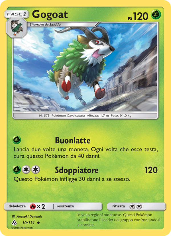 Gogoat 010/146 — Grauen Der Lichtfinsternis (Italian Pokémon TCG card)