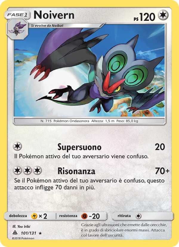 Noivern 101/146 — Grauen Der Lichtfinsternis (Italian Pokémon TCG card)