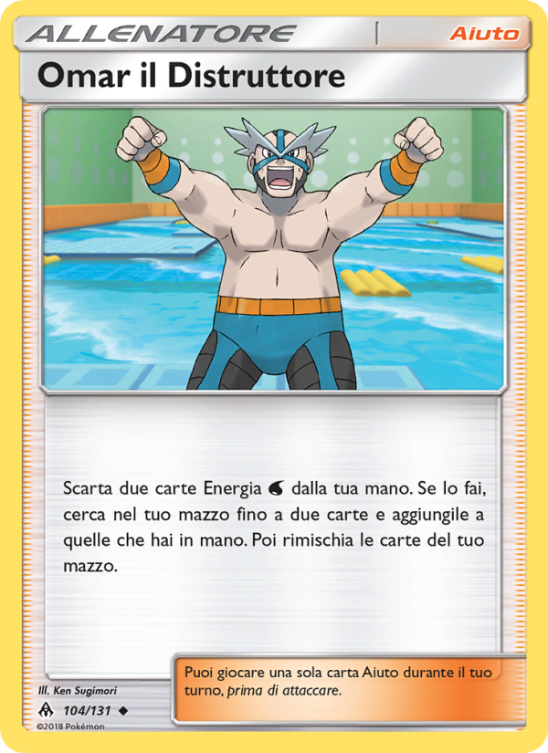 Omar il Distruttore 104/146 — Grauen Der Lichtfinsternis (Italian Pokémon TCG card)