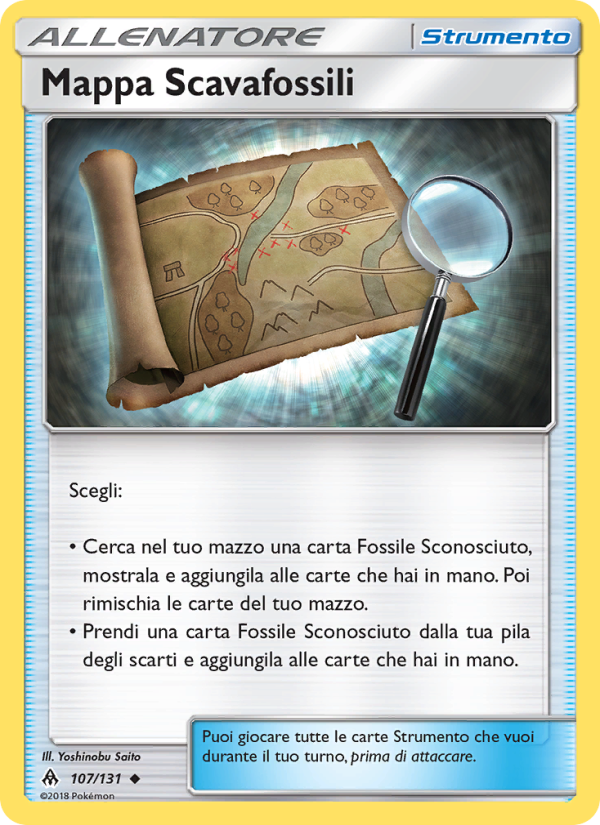 Mappa Scavafossili 107/146 — Grauen Der Lichtfinsternis (Italian Pokémon TCG card)