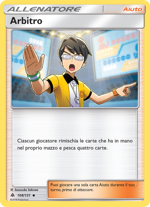 Arbitro 108/146 — Grauen Der Lichtfinsternis (Italian Pokémon TCG card)