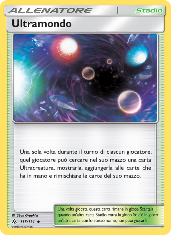 Ultramondo 115/146 — Grauen Der Lichtfinsternis (Italian Pokémon TCG card)