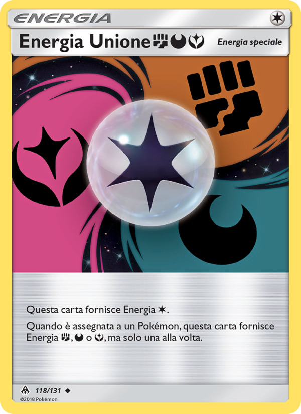Energia Unione FightingDarknessFairy 118/146 — Grauen Der Lichtfinsternis (Italian Pokémon TCG card)