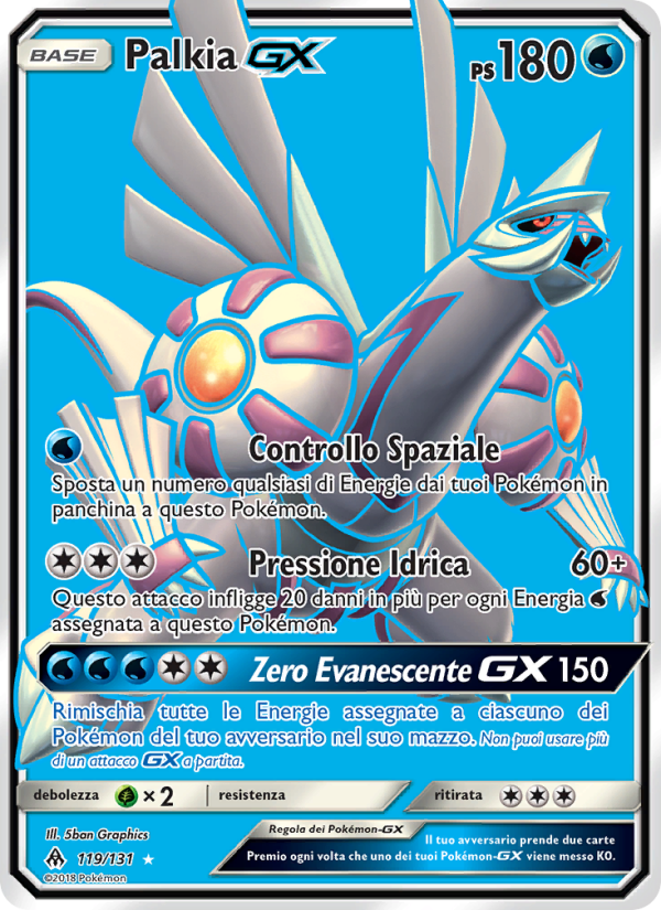 Palkia GX 119/146 — Grauen Der Lichtfinsternis (Italian Pokémon TCG card)