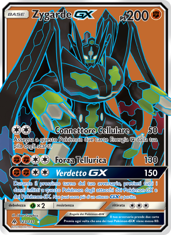 Zygarde GX 123/146 — Grauen Der Lichtfinsternis (Italian Pokémon TCG card)