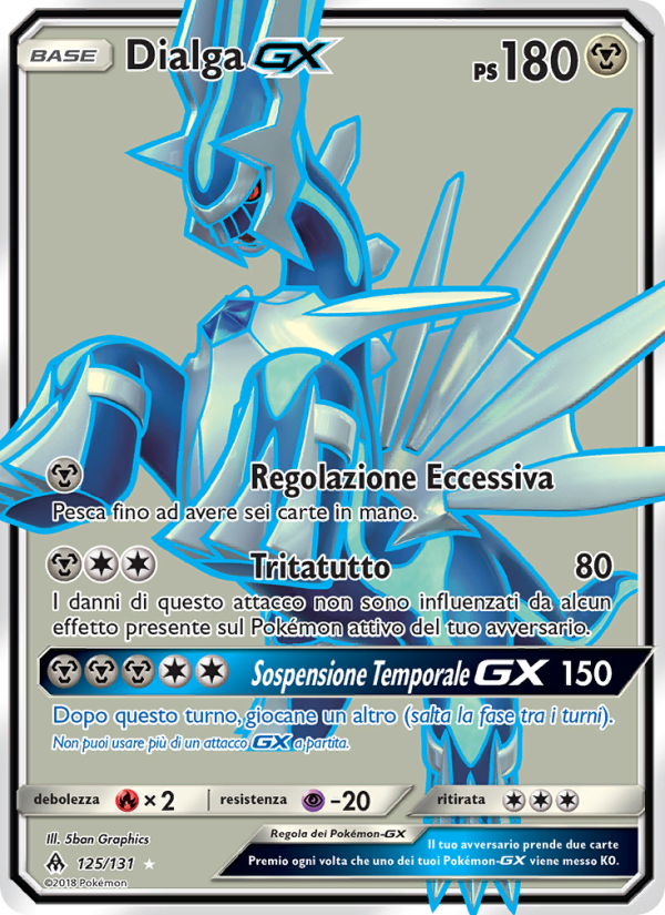 Dialga GX 125/146 — Grauen Der Lichtfinsternis (Italian Pokémon TCG card)