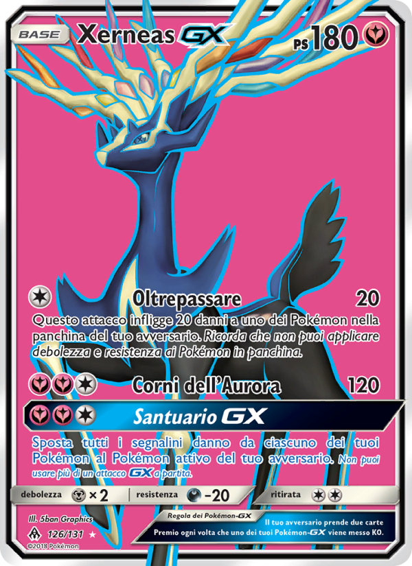 Xerneas GX 126/146 — Grauen Der Lichtfinsternis (Italian Pokémon TCG card)