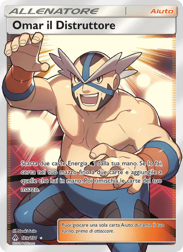 Omar il Distruttore 129/146 — Grauen Der Lichtfinsternis (Italian Pokémon TCG card)