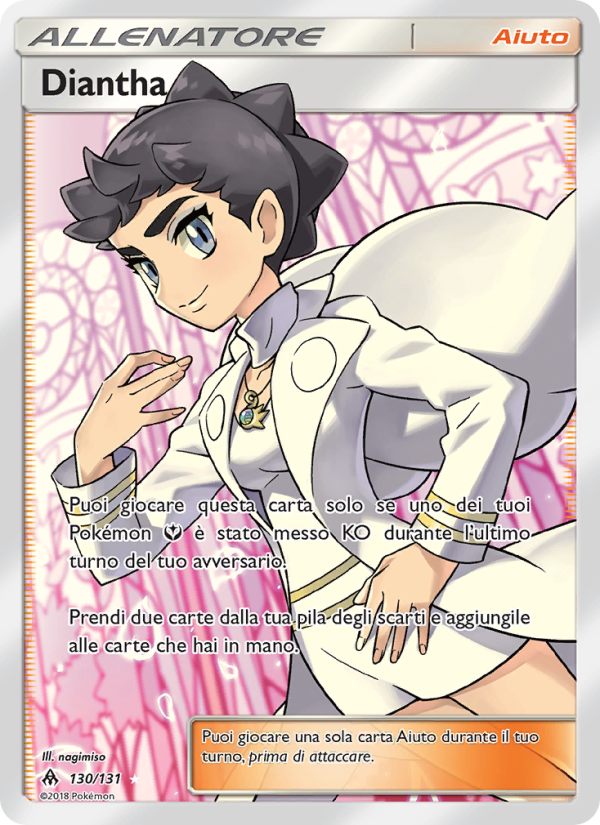 Diantha 130/146 — Grauen Der Lichtfinsternis (Italian Pokémon TCG card)