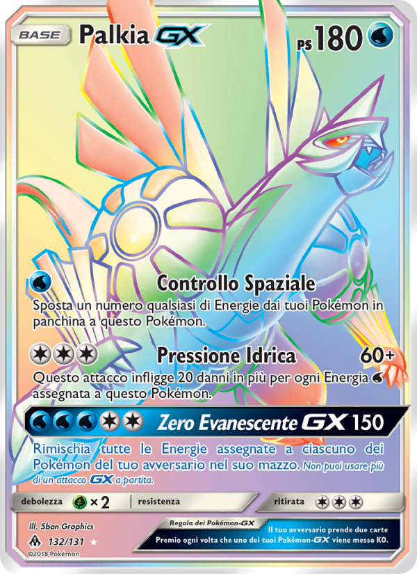 Palkia GX 132/146 — Grauen Der Lichtfinsternis (Italian Pokémon TCG card)