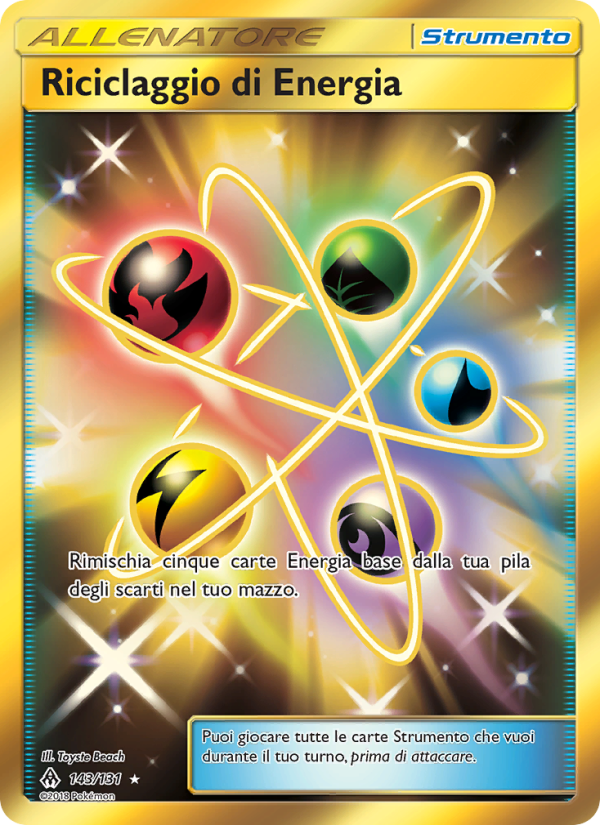 Riciclaggio di Energia 143/146 — Grauen Der Lichtfinsternis (Italian Pokémon TCG card)