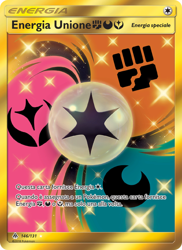Energia Unione FightingDarknessFairy 146/146 — Grauen Der Lichtfinsternis (Italian Pokémon TCG card)