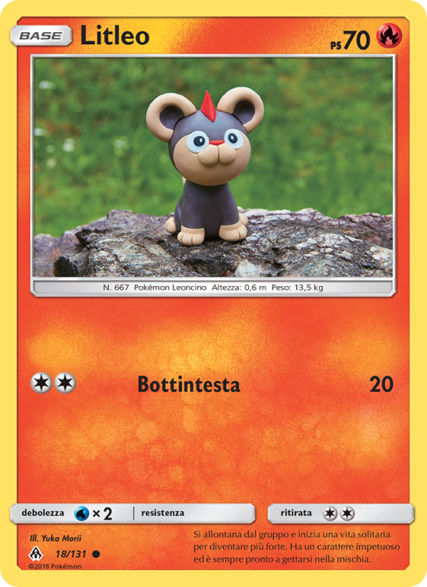 Litleo 018/146 — Grauen Der Lichtfinsternis (Italian Pokémon TCG card)
