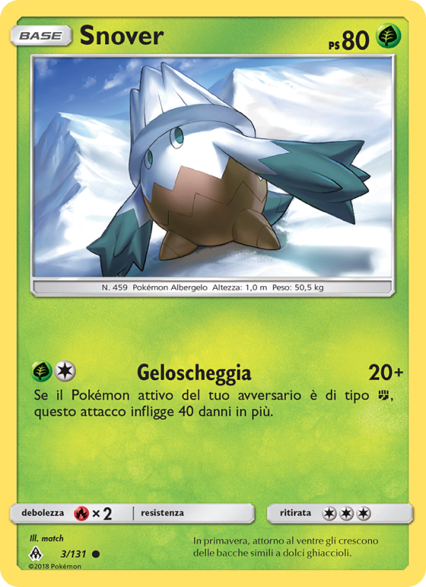 Snover 003/146 — Grauen Der Lichtfinsternis (Italian Pokémon TCG card)