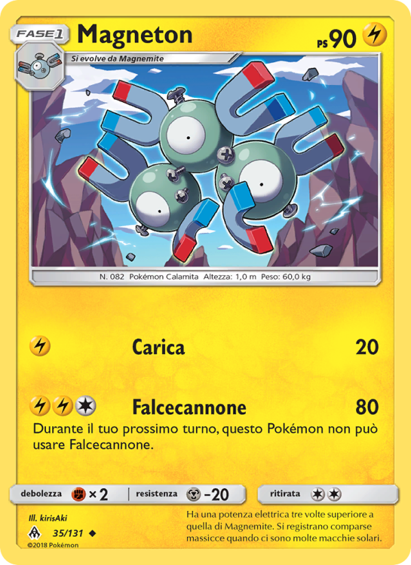 Magneton 035/146 — Grauen Der Lichtfinsternis (Italian Pokémon TCG card)