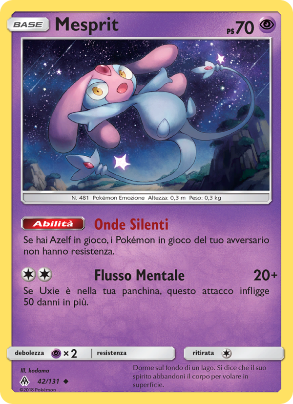 Mesprit 042/146 — Grauen Der Lichtfinsternis (Italian Pokémon TCG card)