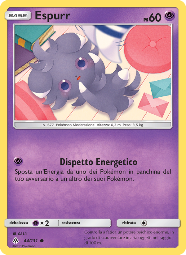Espurr 044/146 — Grauen Der Lichtfinsternis (Italian Pokémon TCG card)