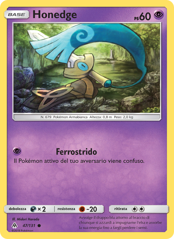 Honedge 047/146 — Grauen Der Lichtfinsternis (Italian Pokémon TCG card)