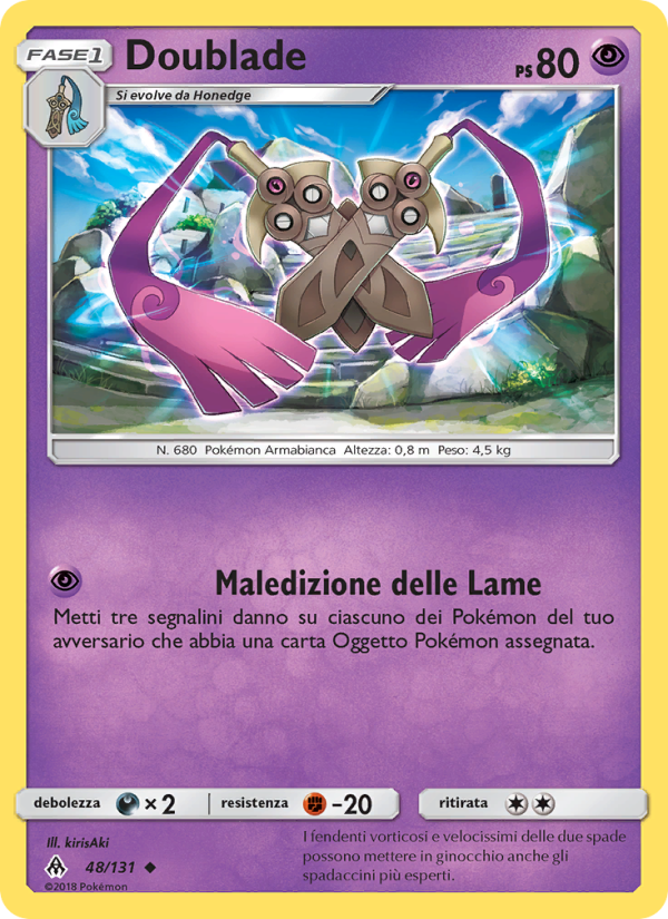 Doublade 048/146 — Grauen Der Lichtfinsternis (Italian Pokémon TCG card)