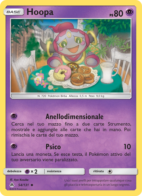 Hoopa 054/146 — Grauen Der Lichtfinsternis (Italian Pokémon TCG card)