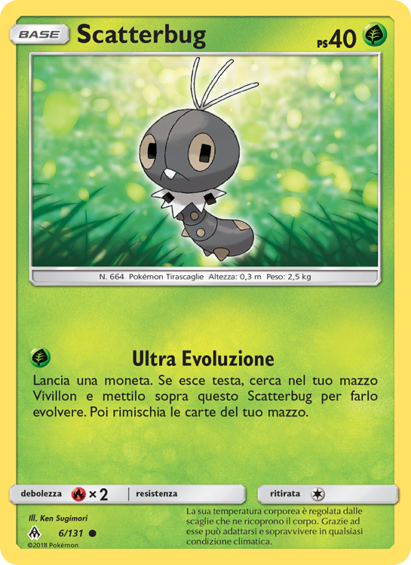 Scatterbug 006/146 — Grauen Der Lichtfinsternis (Italian Pokémon TCG card)