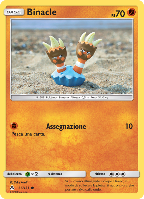 Binacle 066/146 — Grauen Der Lichtfinsternis (Italian Pokémon TCG card)