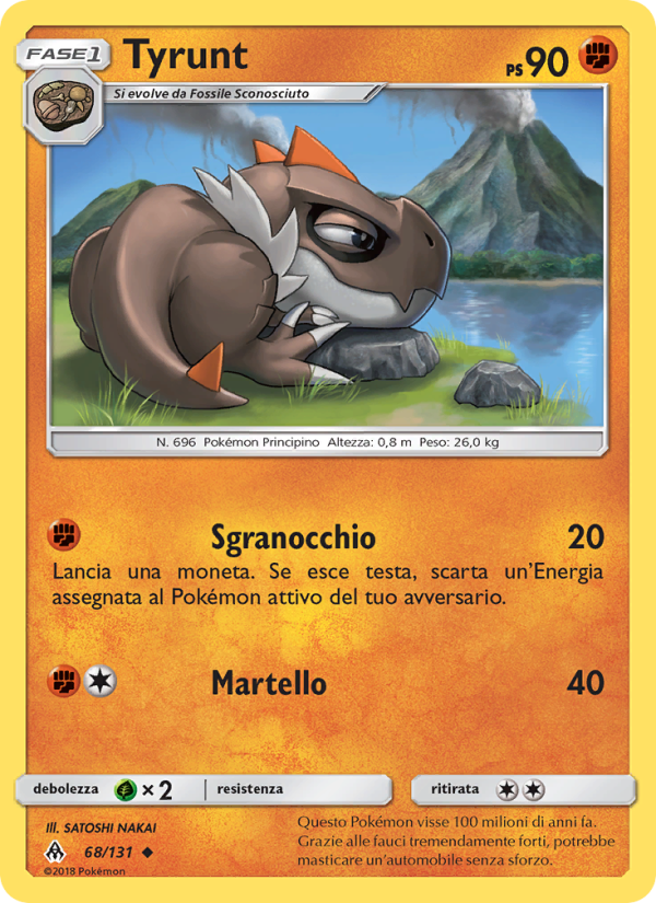 Tyrunt 068/146 — Grauen Der Lichtfinsternis (Italian Pokémon TCG card)