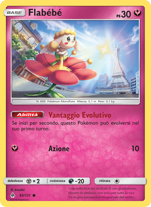 Flabébé 083/146 — Grauen Der Lichtfinsternis (Italian Pokémon TCG card)