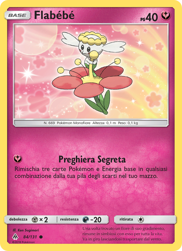 Flabébé 084/146 — Grauen Der Lichtfinsternis (Italian Pokémon TCG card)